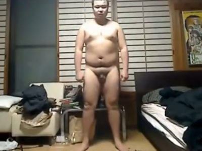 【ノンケ投稿動画】日本のデブ男子が動画サイトに全裸を載せた！
